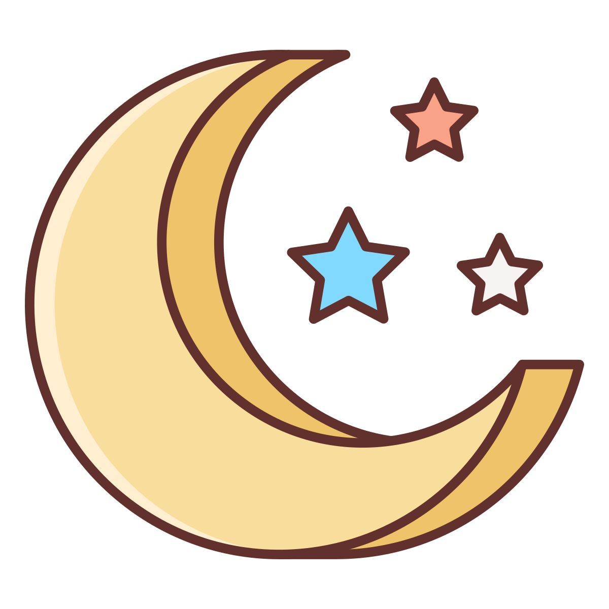 nuit partiellement nuageuse icon