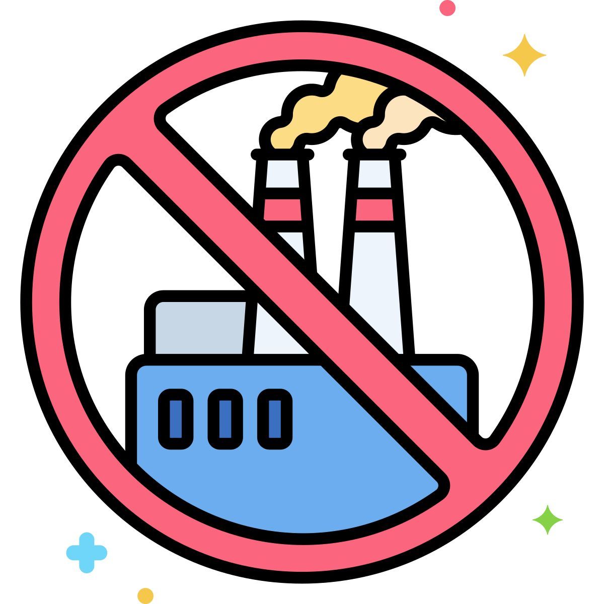 pas de combustibles fossiles icon