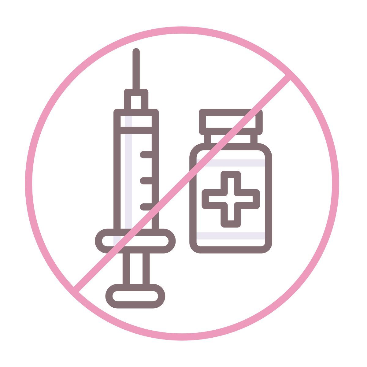no vaccines icon