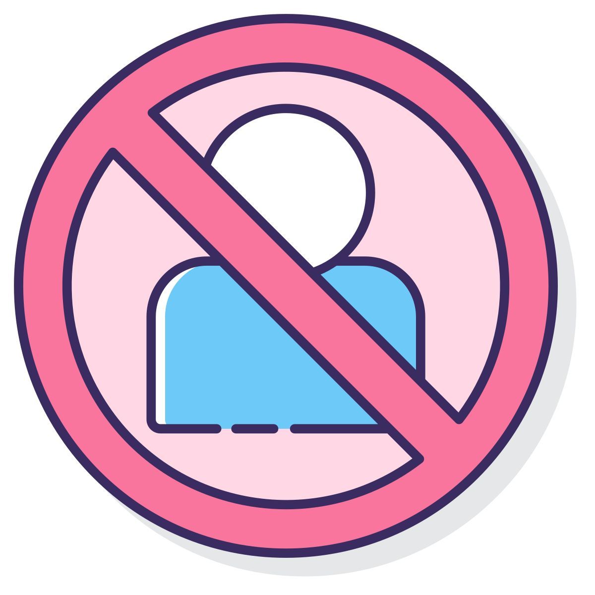 no visiting icon