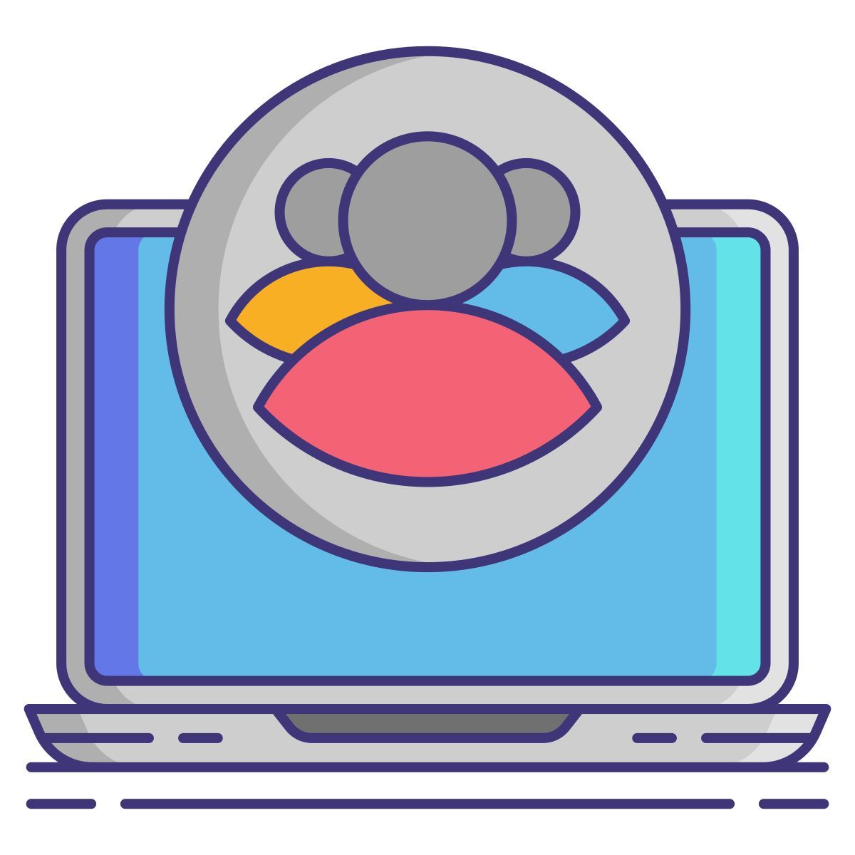 comunidad en línea icon