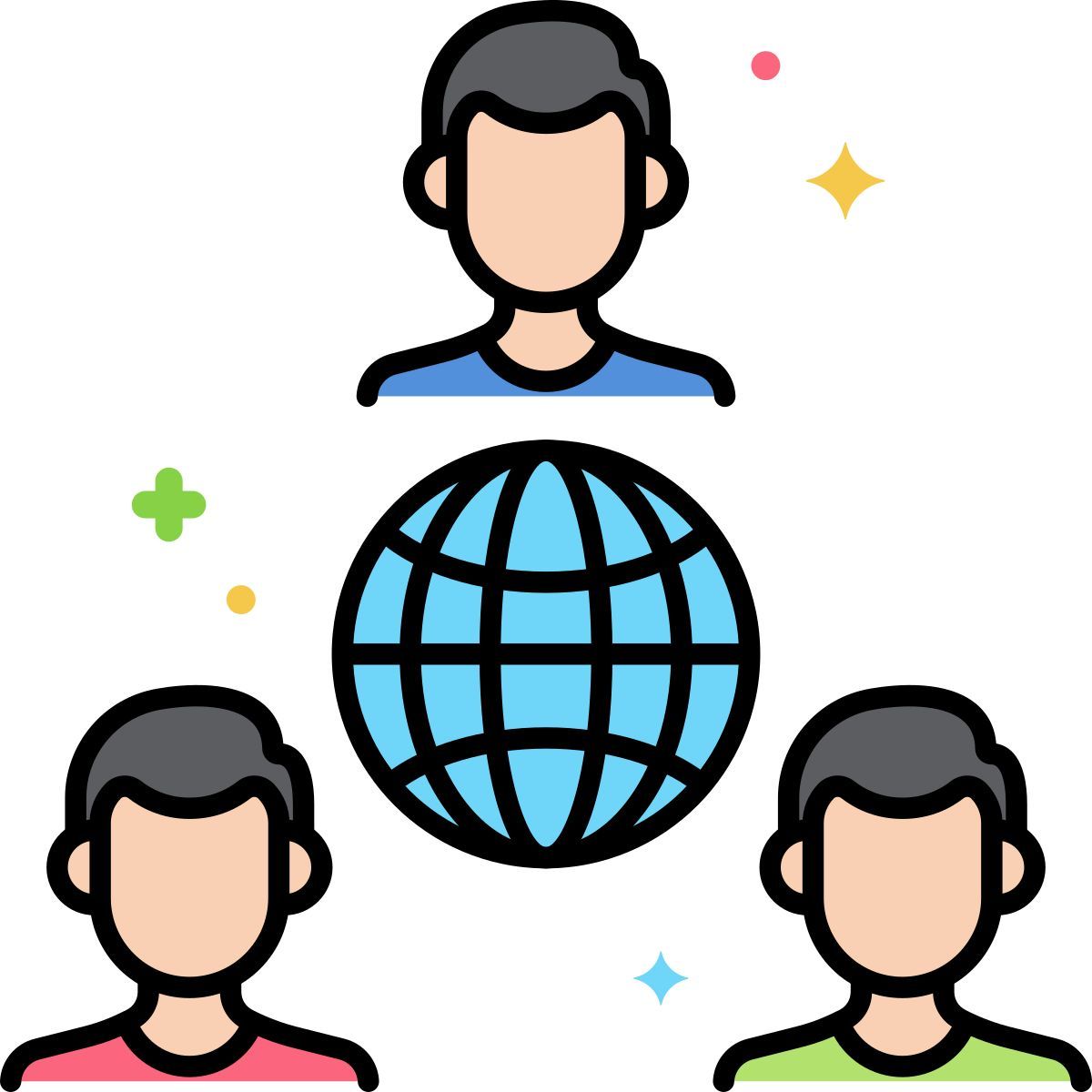 comunidad en línea icon