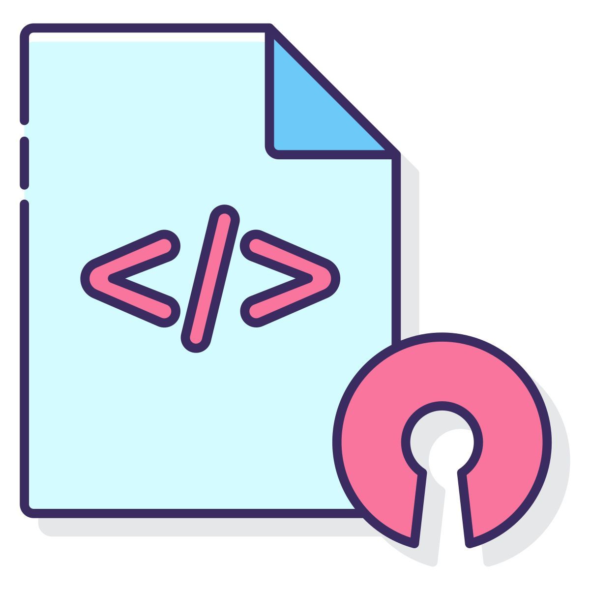 lleno de código abierto icon