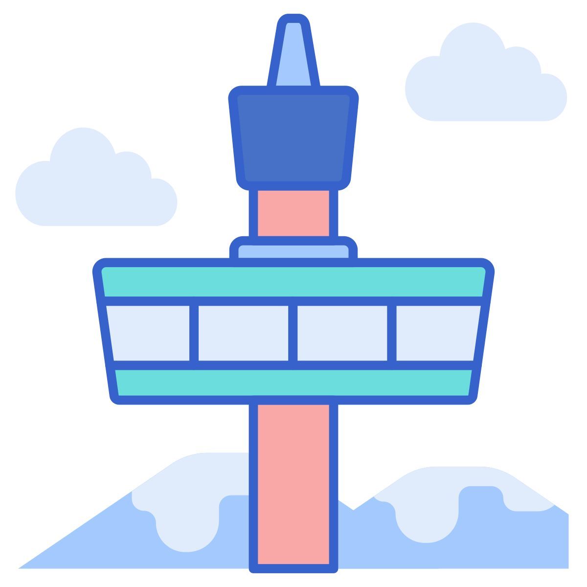 panoramic tower icon