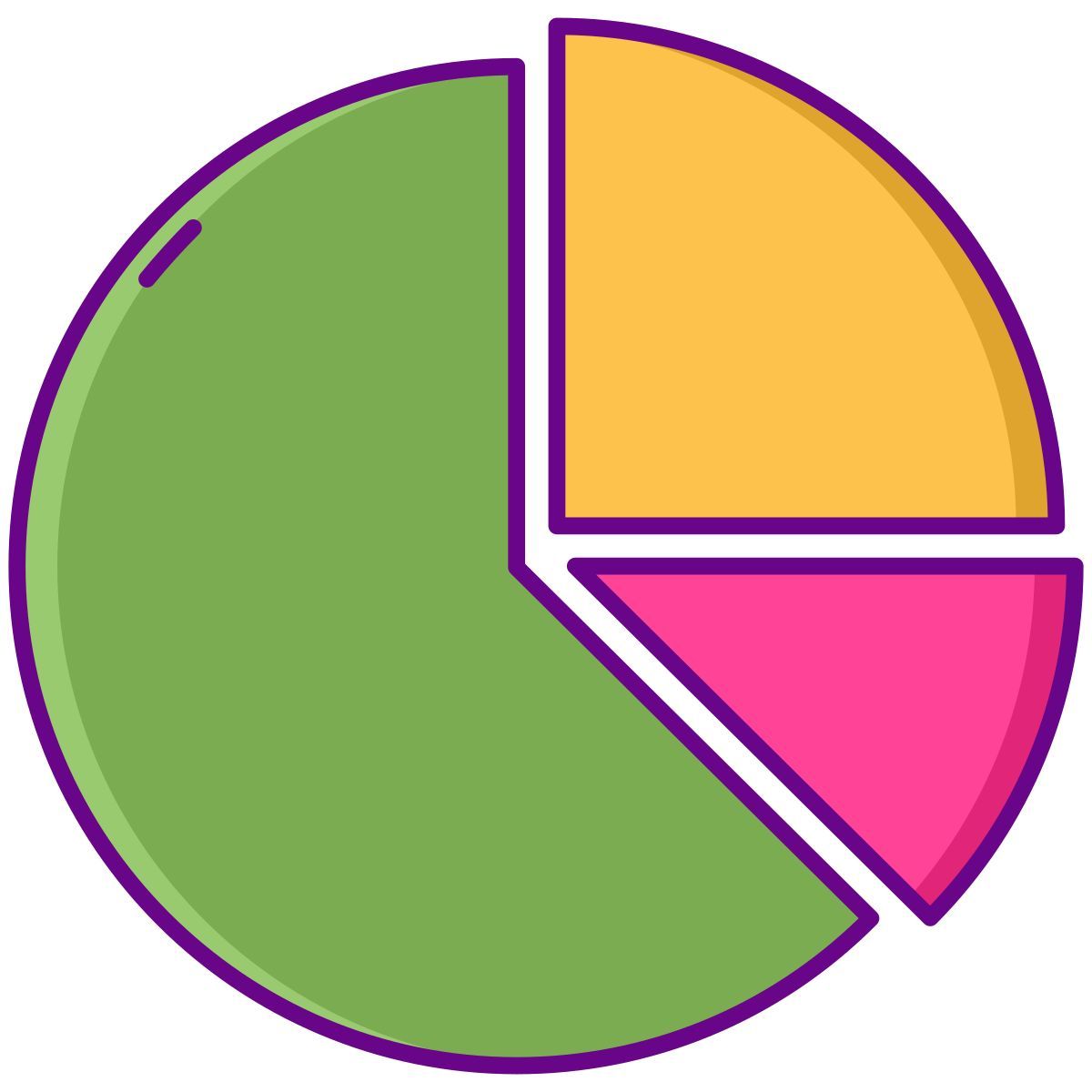 gráfico circular icon