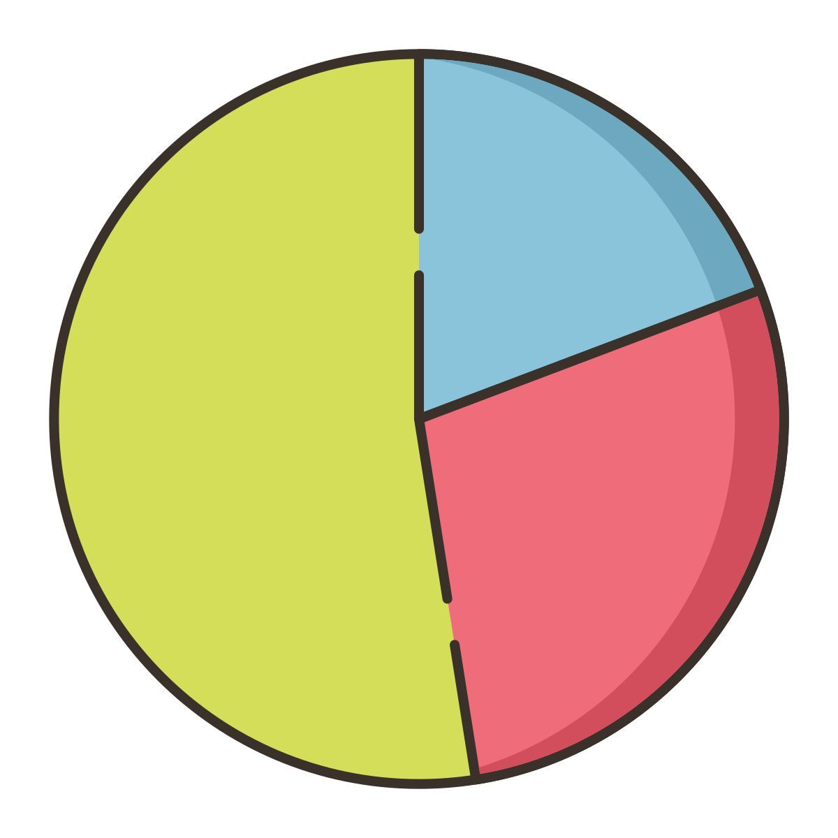 gráfico circular icon