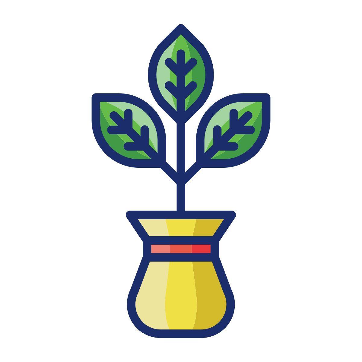 planta sob sol icon