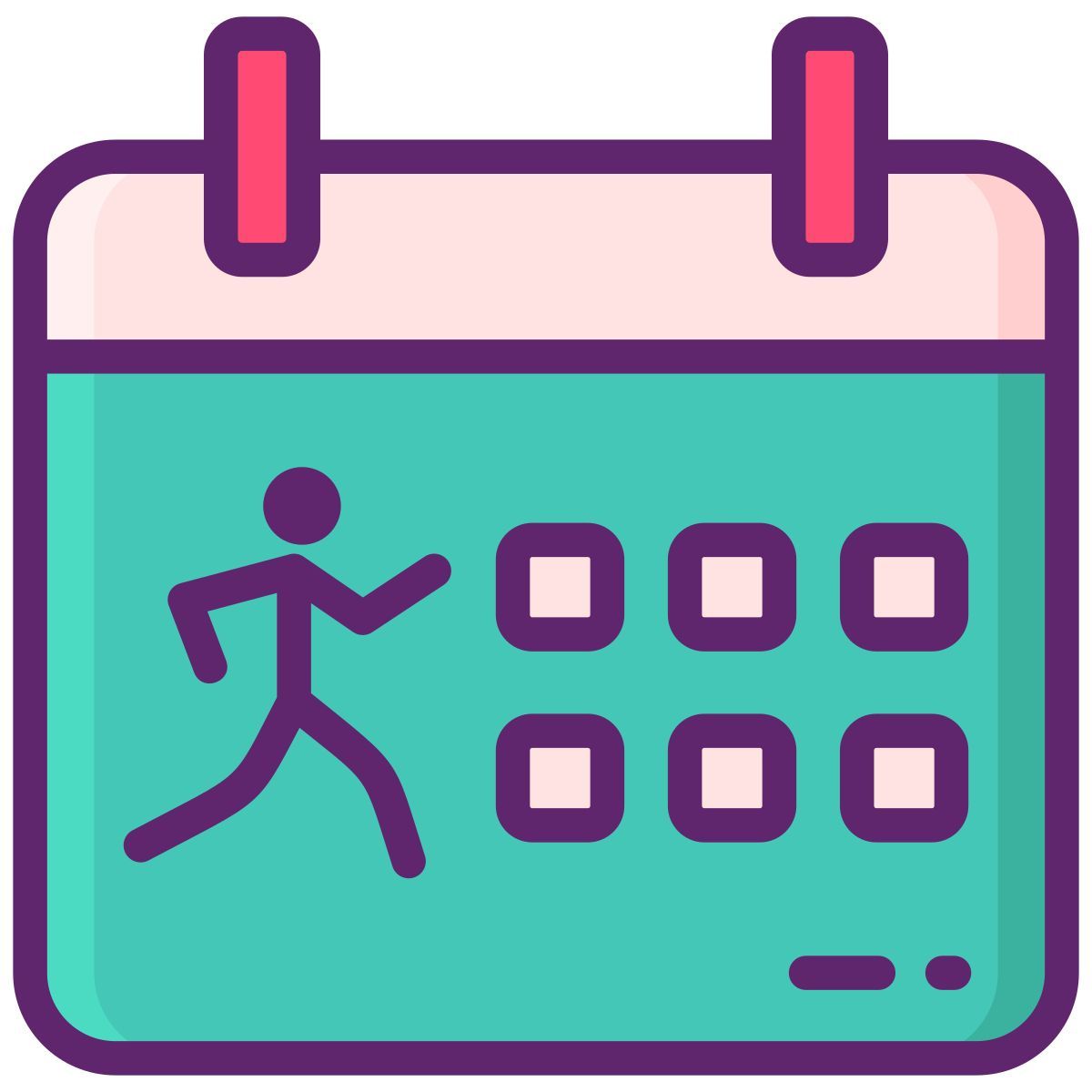 外部练习田径 flaticons lineal color flat icons 2 icon