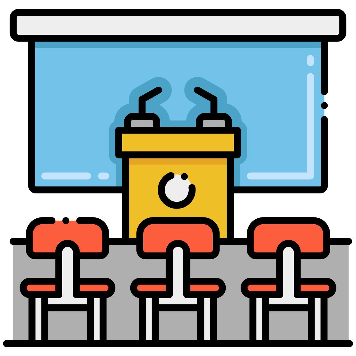 press conference icon