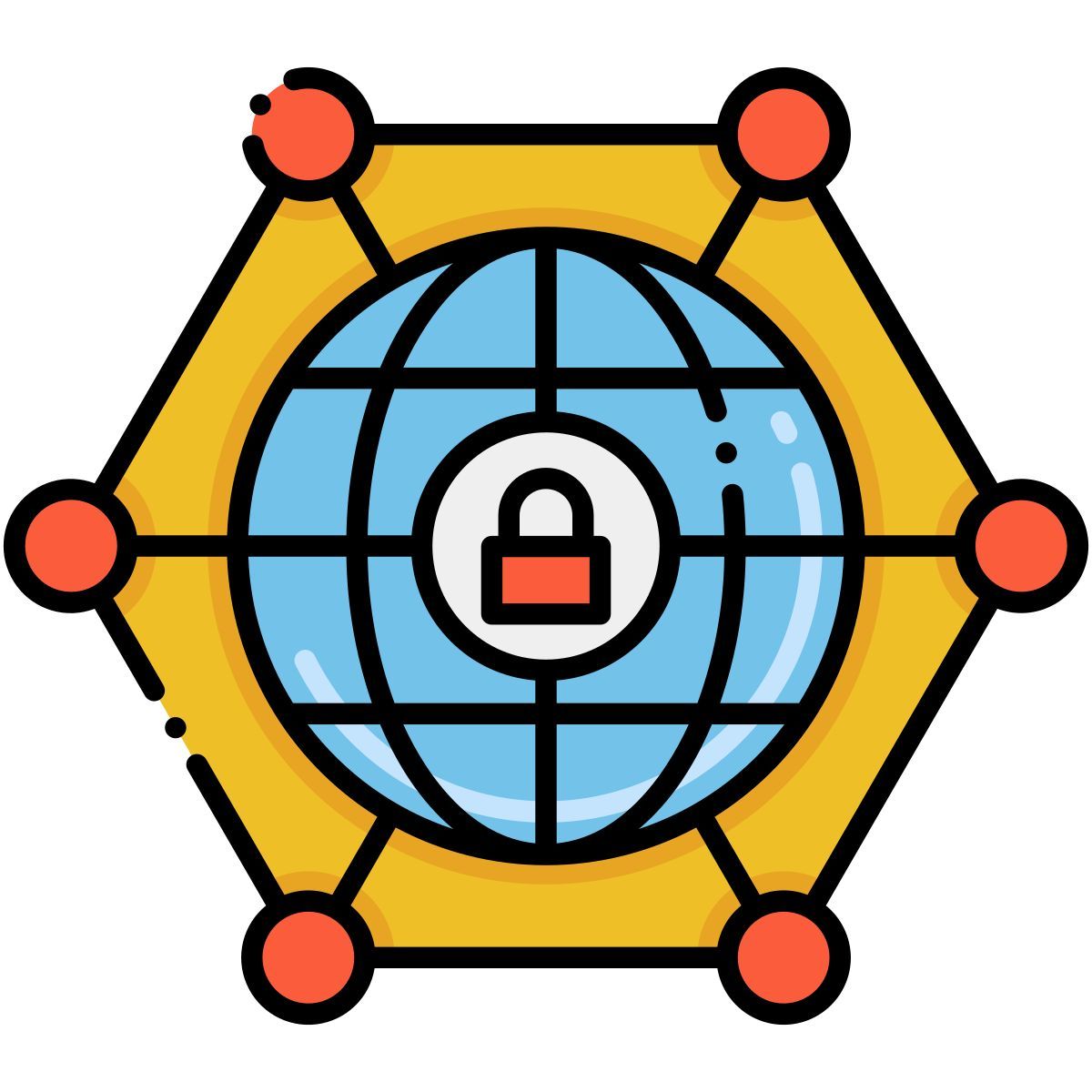réseau privé icon