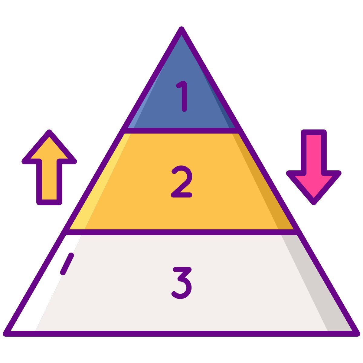 pyramidendiagramm icon