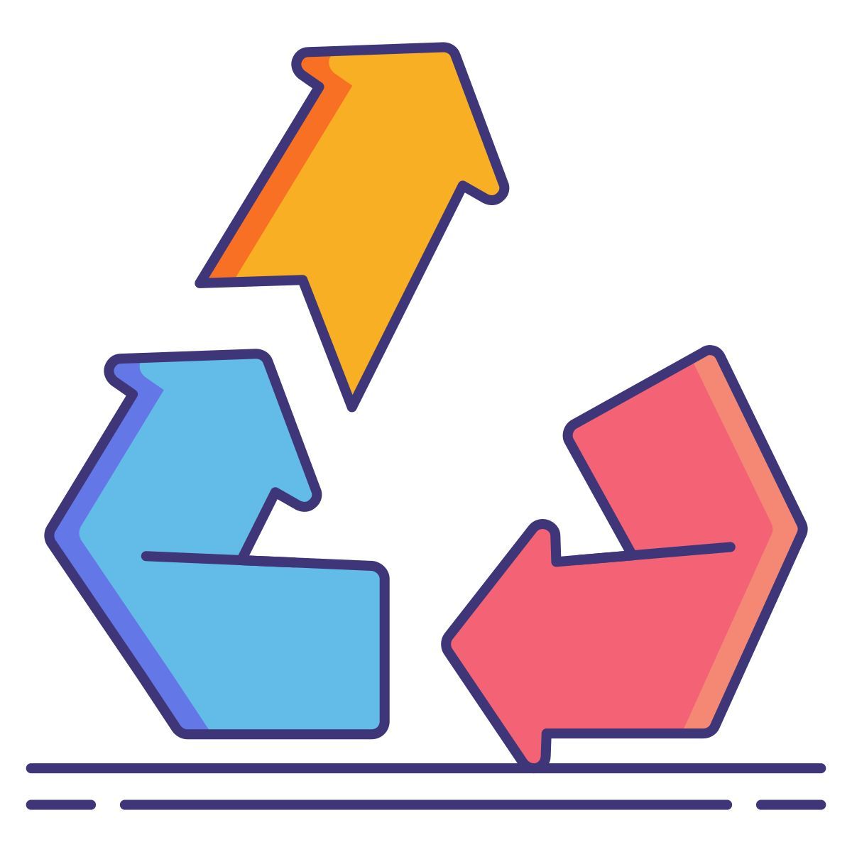 signo de reciclaje icon