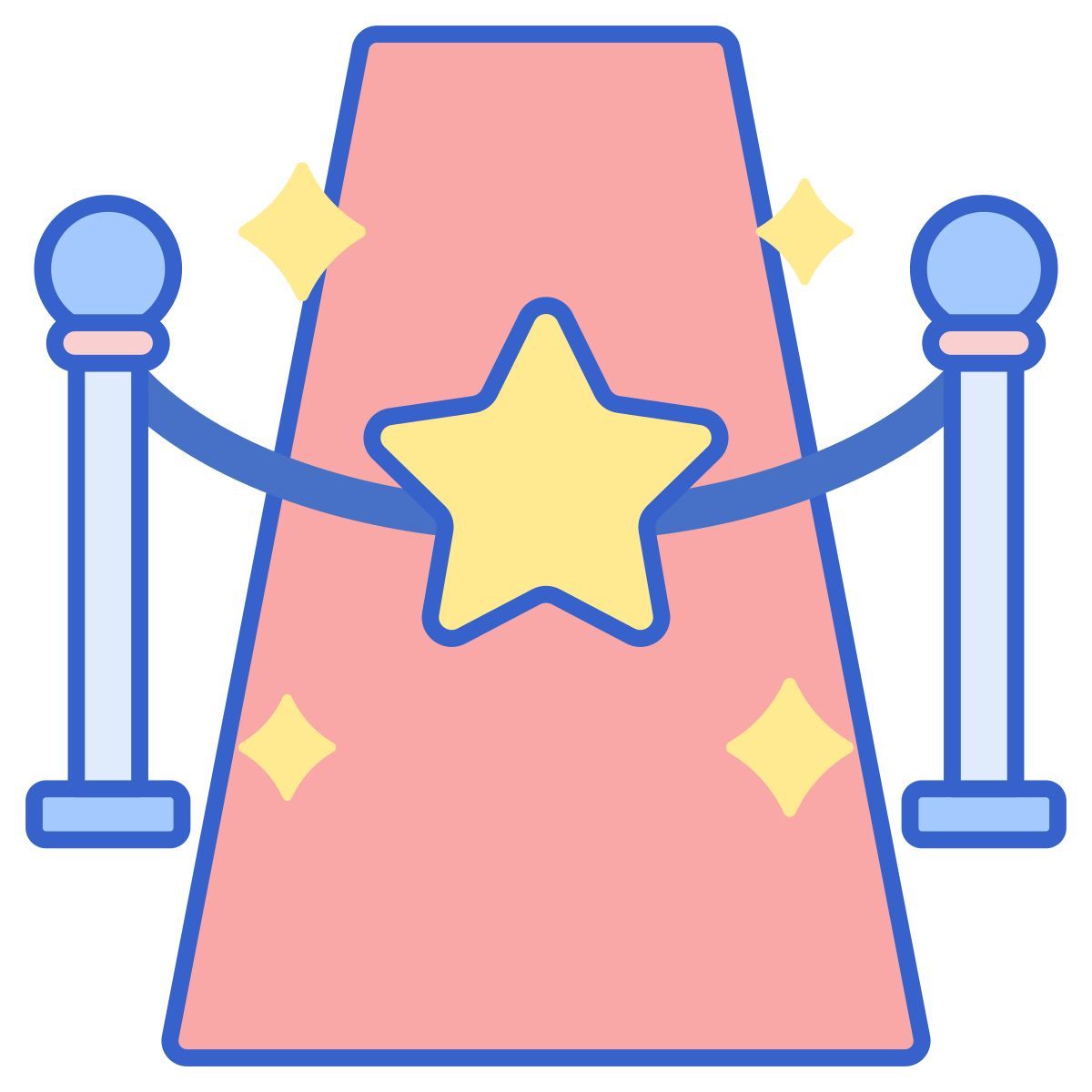 roter teppich icon