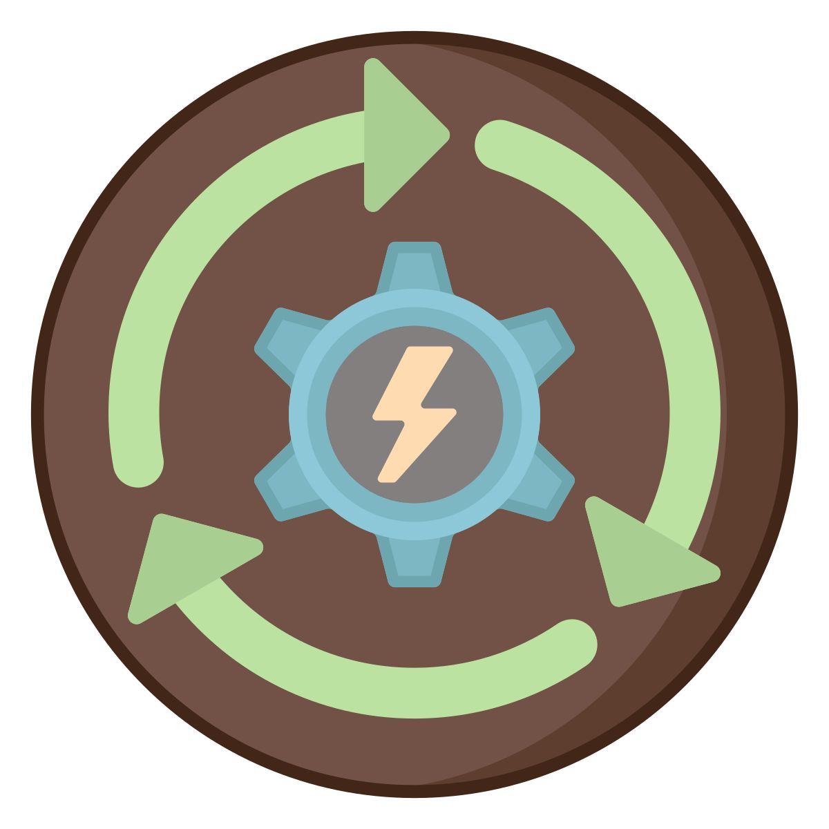 energie dreieck zeichen icon