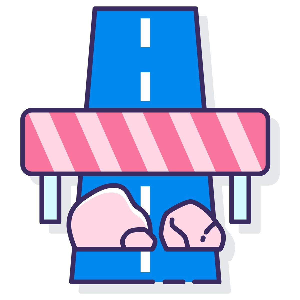 도로 봉쇄 icon