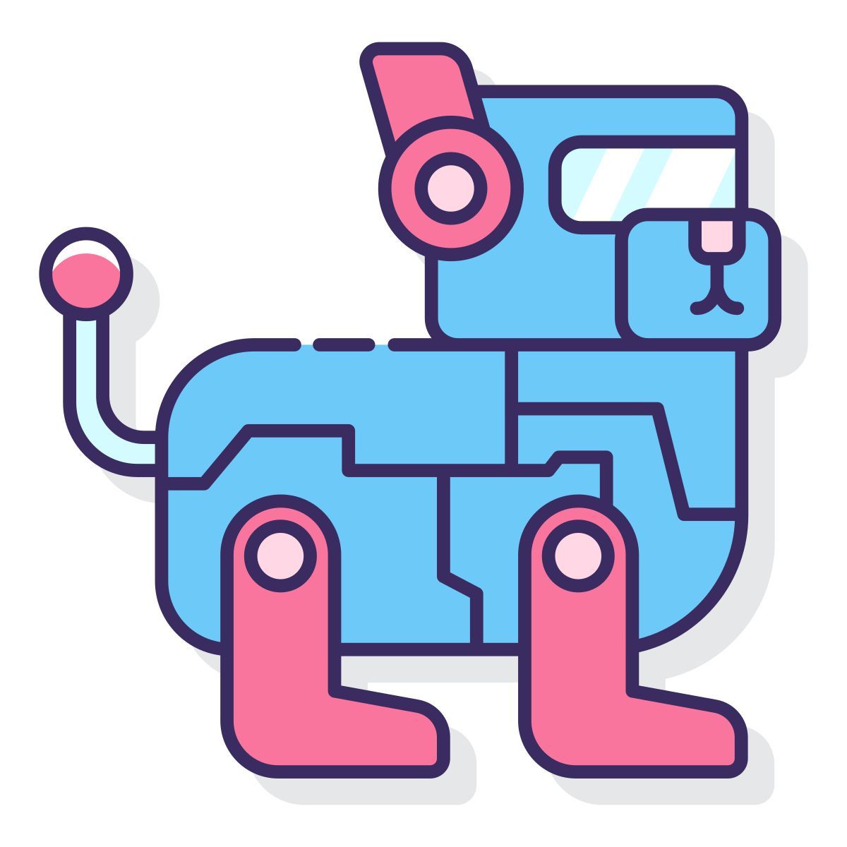 robotic dog icon
