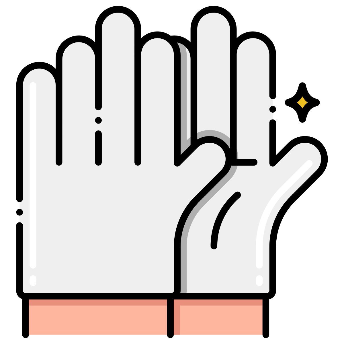 guantes de goma icon