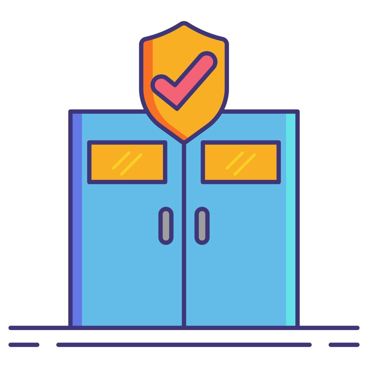 door protection icon