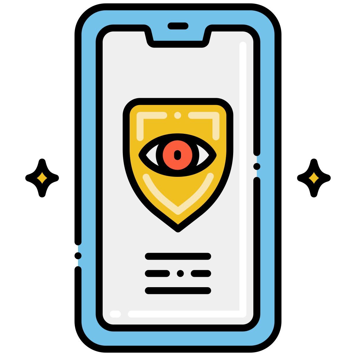 sistema di sicurezza icon