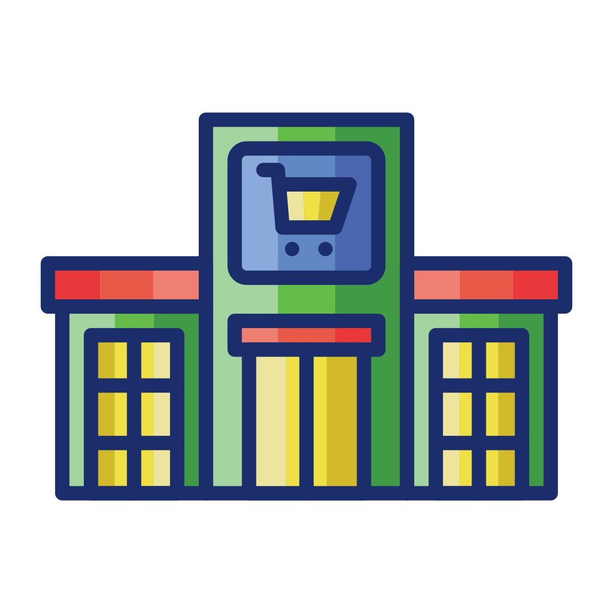 shopping center icon