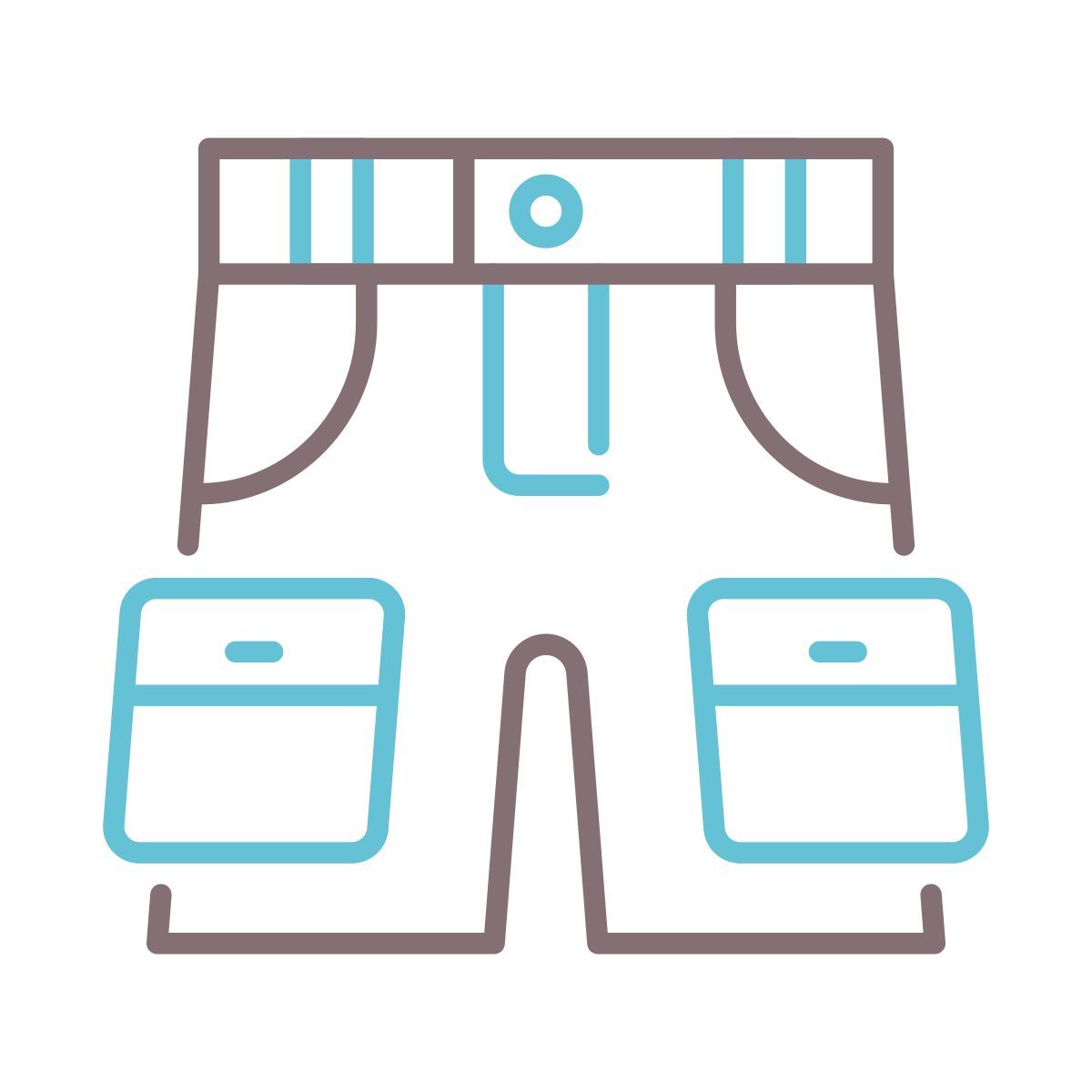 pantalones cortos icon