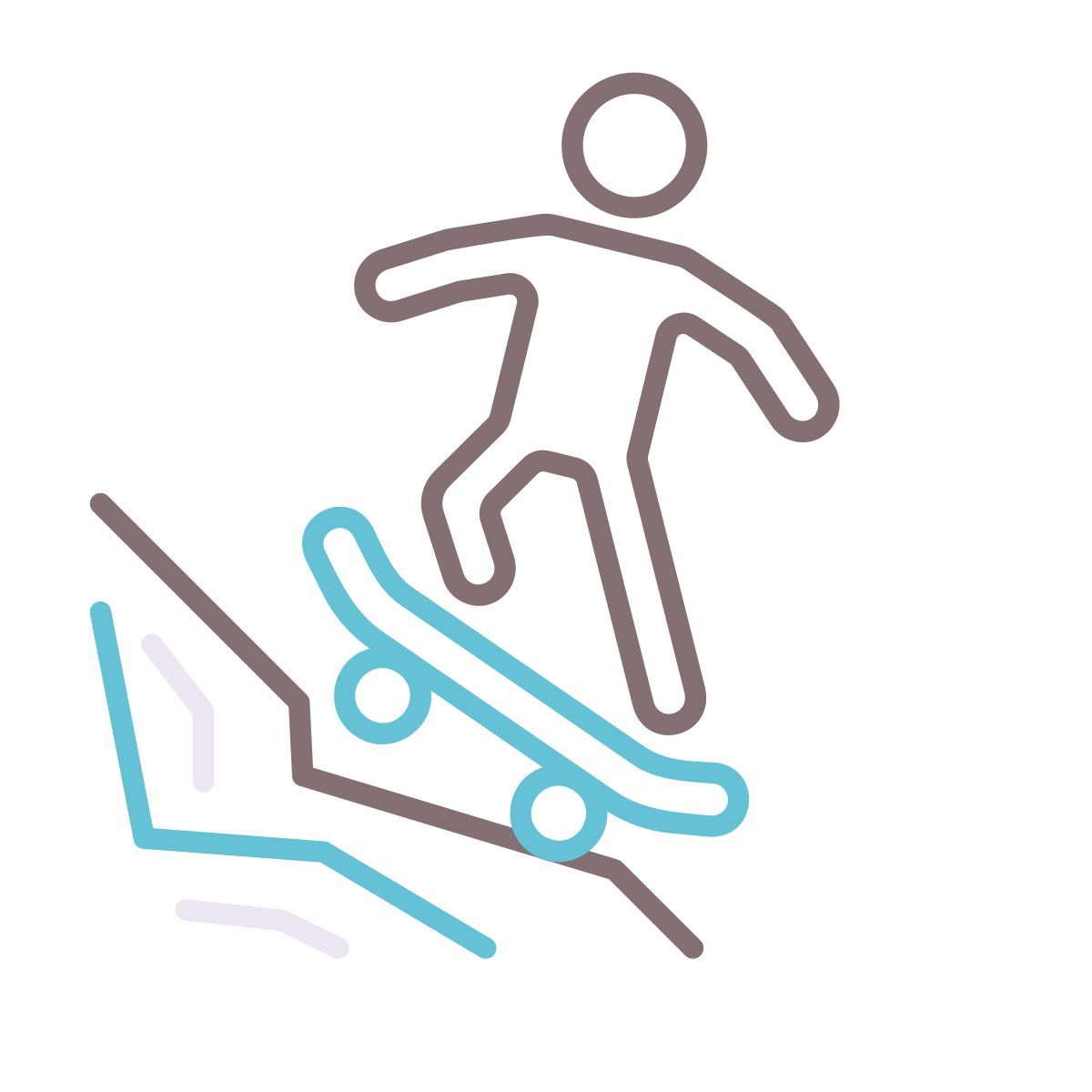faire du skateboard icon