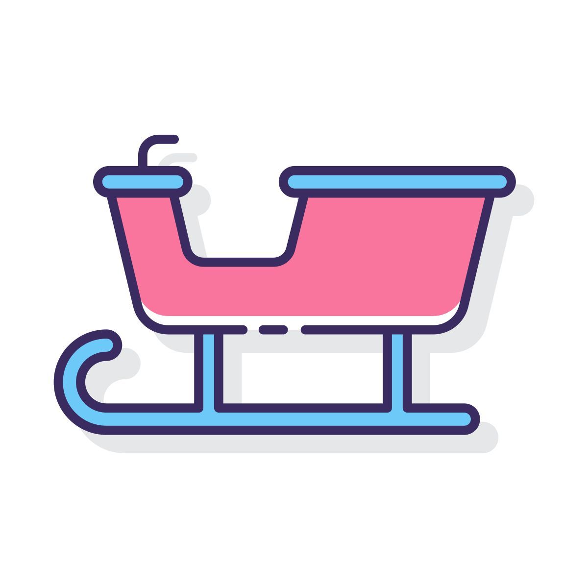 une luge icon