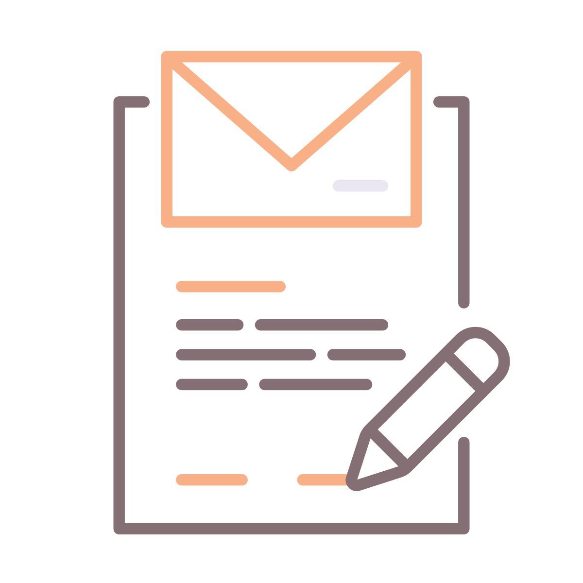 writing letter icon