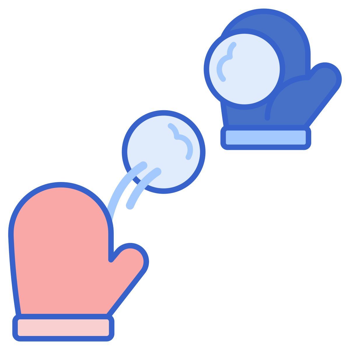 pelea de bolas de nieve icon