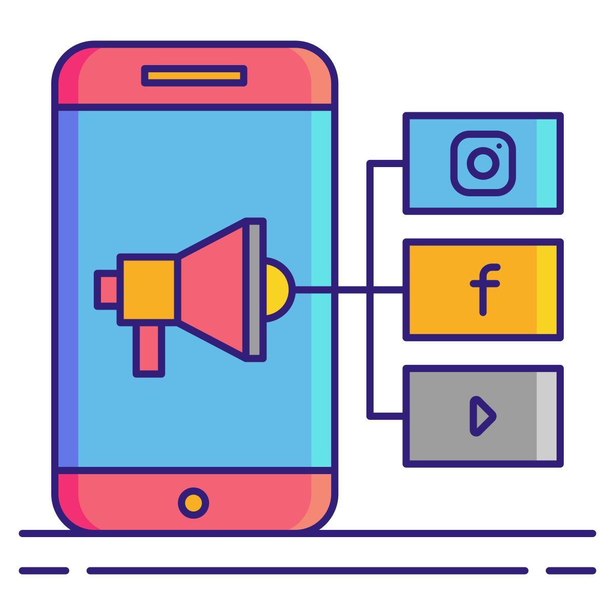 social media marketing icon