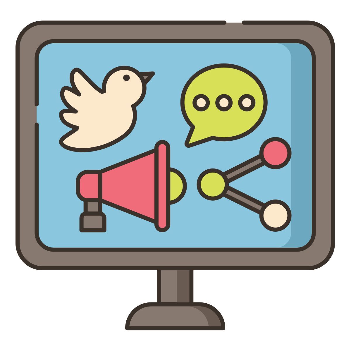 социальные медиа icon