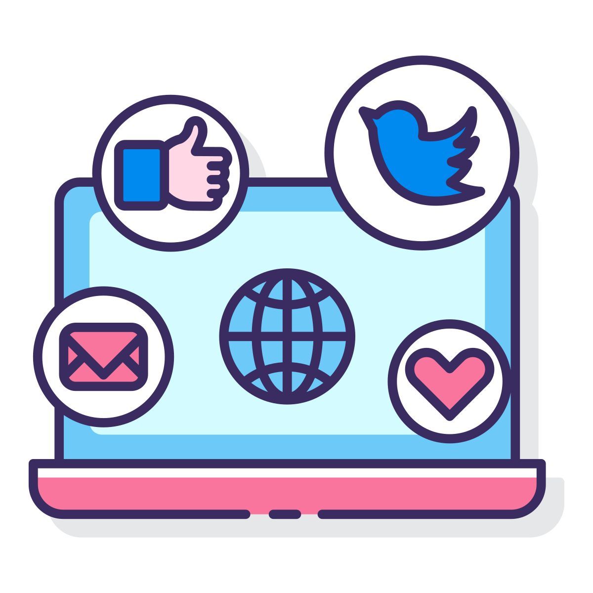 социальные медиа icon