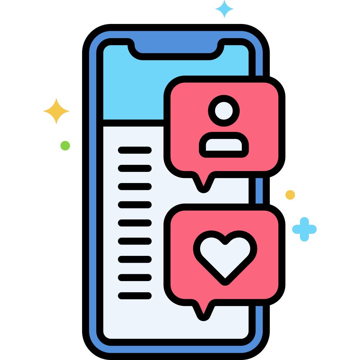 des médias sociaux icon