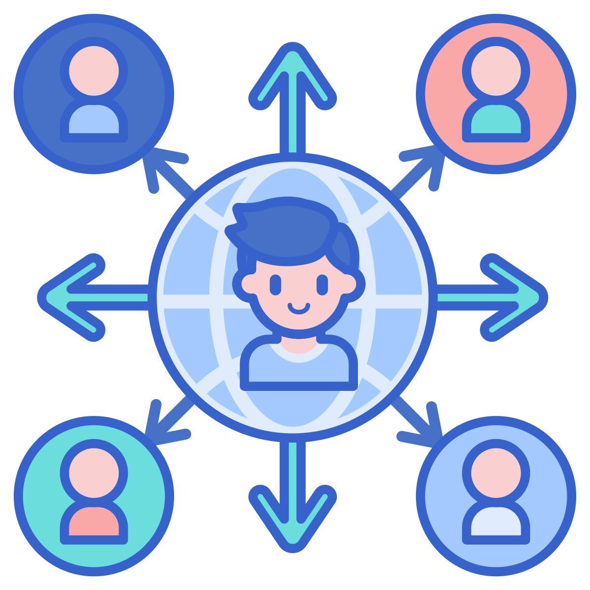 soziale reichweite icon