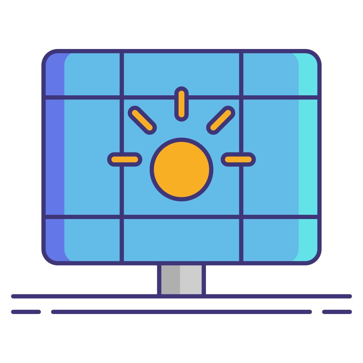 pannello solare icon