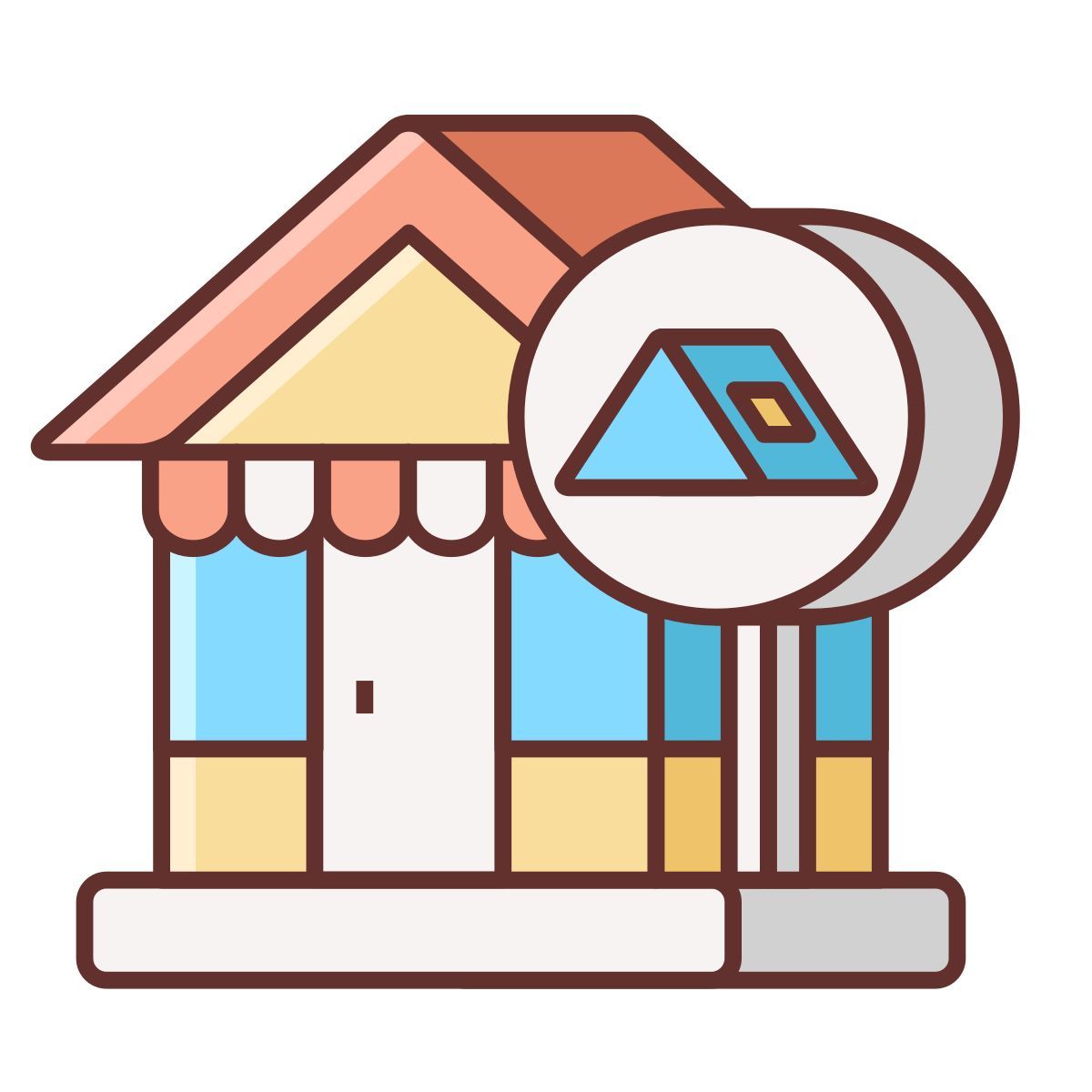 magasin de camping icon