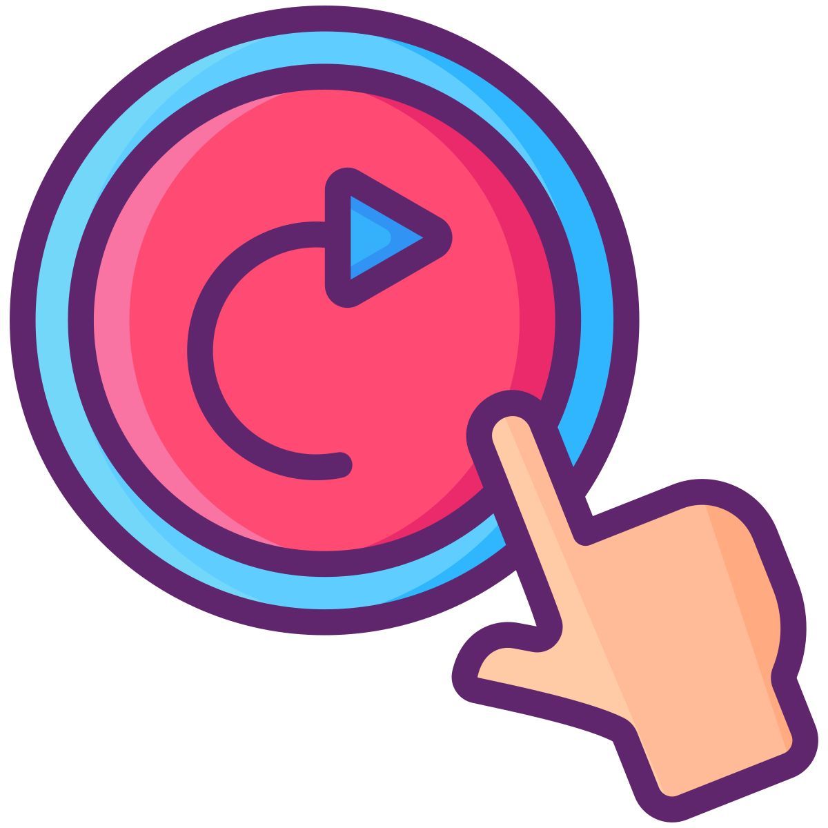 swipe right icon