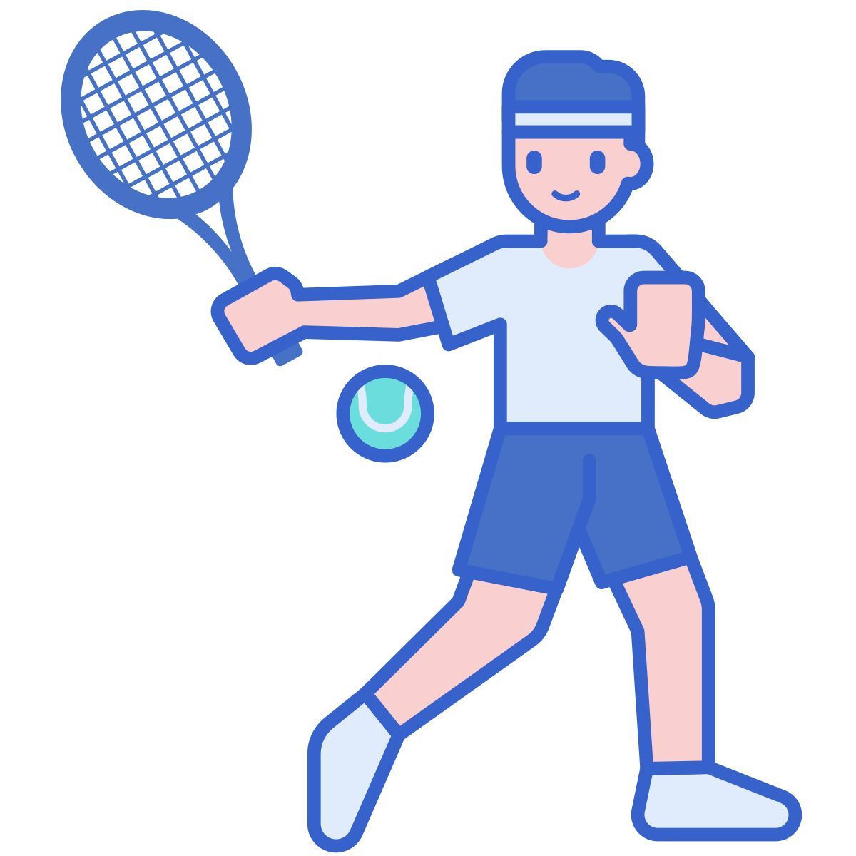 tennis player icon