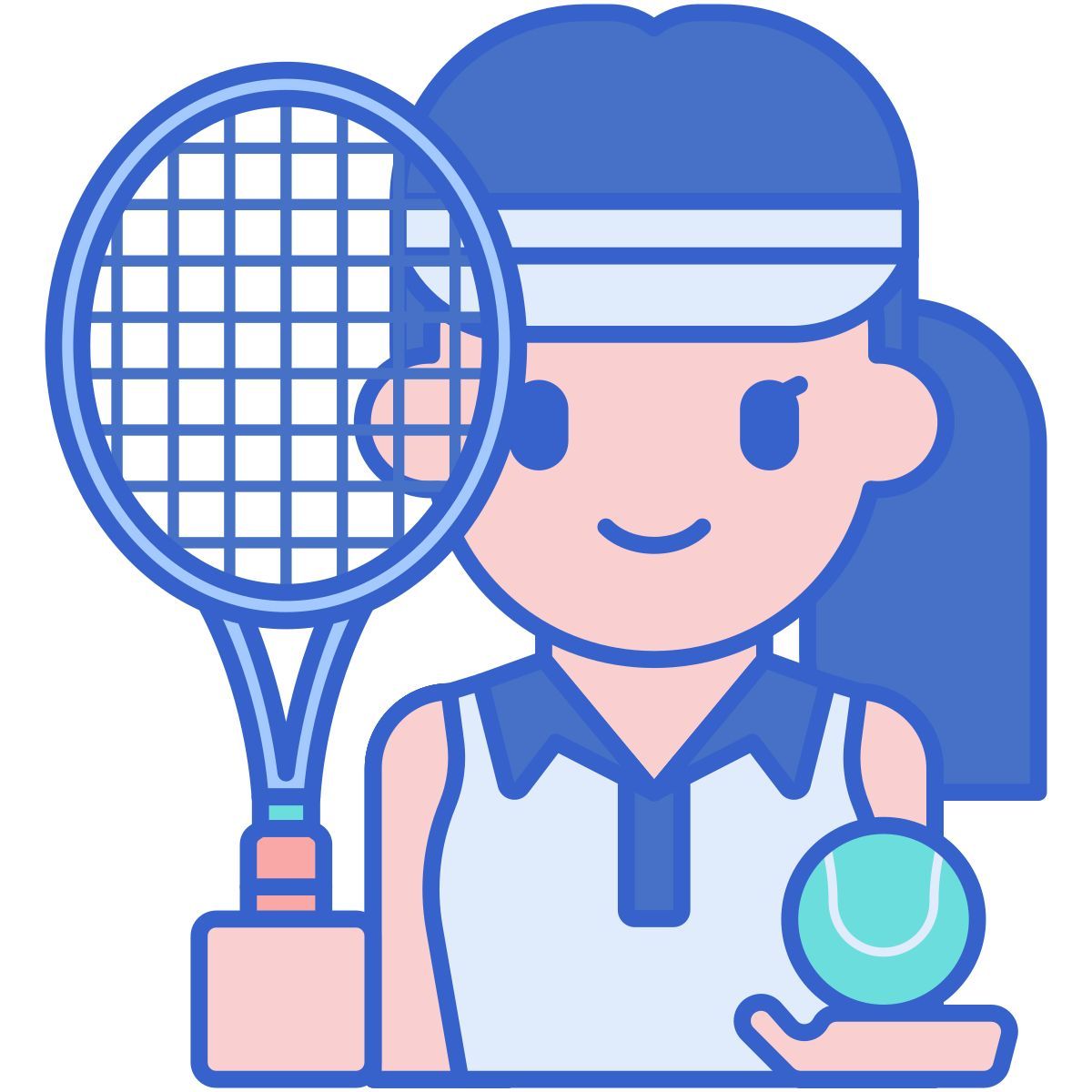tennis player icon