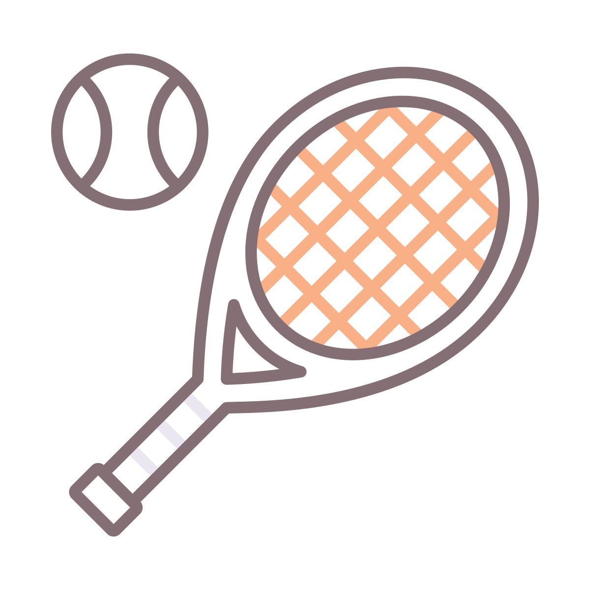 icono raqueta de tenis