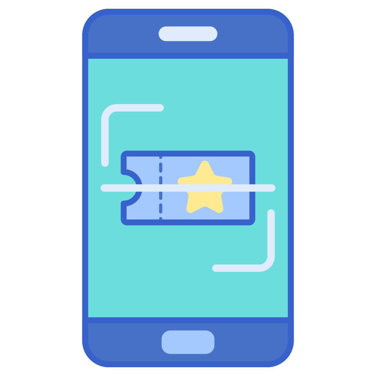 ticket scanning icon