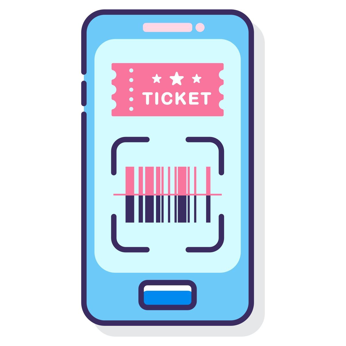 ticket scanning icon
