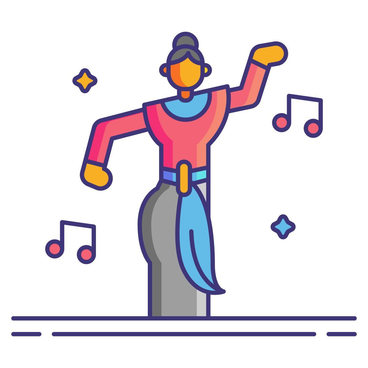 traditional dance icon