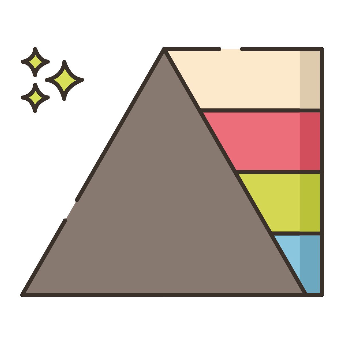 삼각형 모양 icon