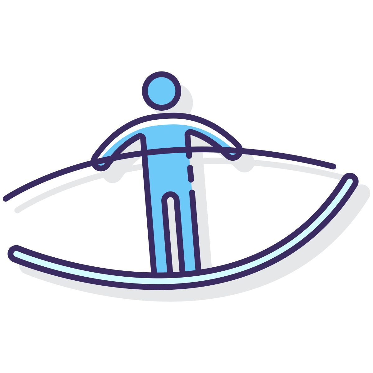 auf dem seil laufen icon