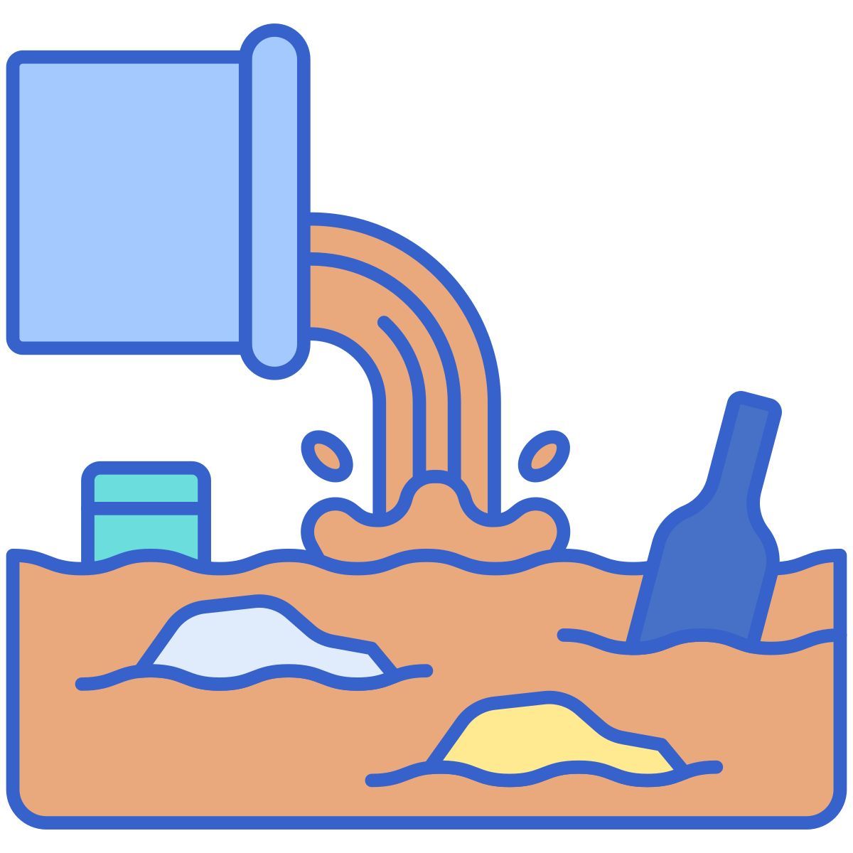 poluição da água icon