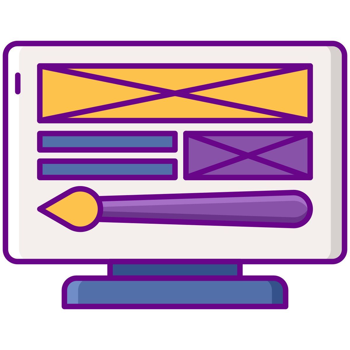 diseño web filled icon