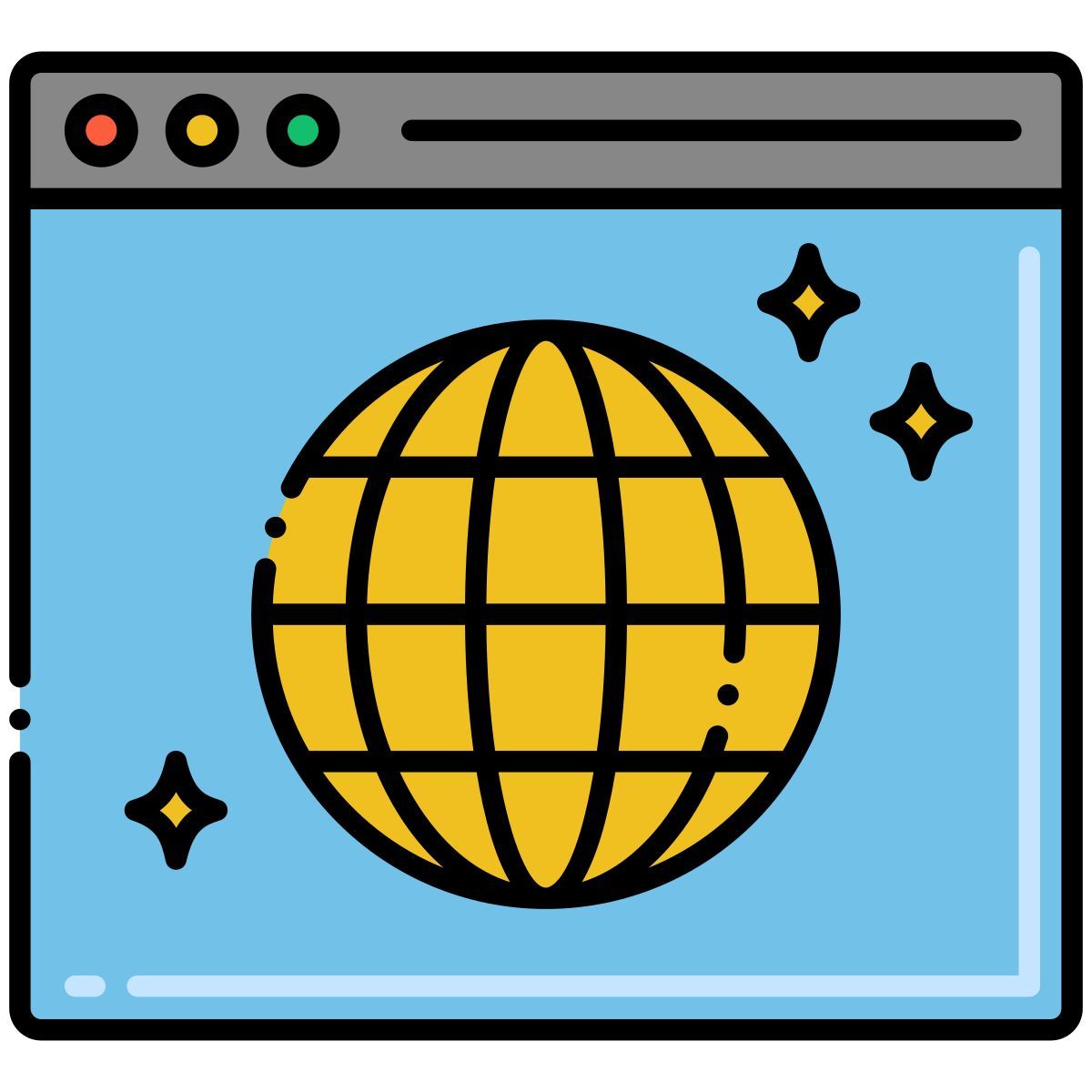 Web 界面 icon