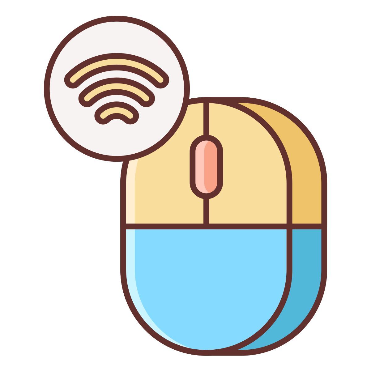 ratón inalámbrico icon