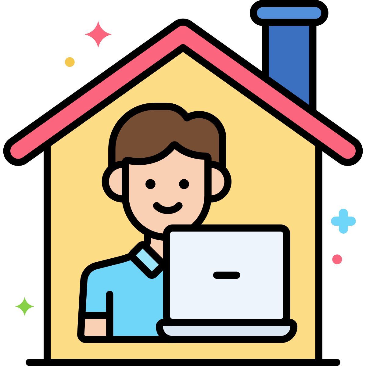 work from home icon